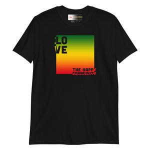 1 Love - The Happy Community V1 Short-Sleeve Unisex T-Shirt