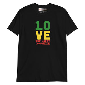 1 Love - The Happy Community Vibes Short-Sleeve Unisex T-Shirt