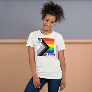 1 Love - The Happy Community V2 Prog/Pride Short-Sleeve Unisex T-Shirt