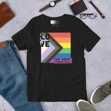 Load image into Gallery viewer, 1 Love - The Happy Community V2 Prog/Pride Short-Sleeve Unisex T-Shirt