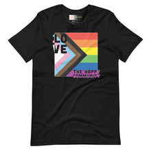 Load image into Gallery viewer, 1 Love - The Happy Community V2 Prog/Pride Short-Sleeve Unisex T-Shirt