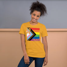 Load image into Gallery viewer, 1 Love - The Happy Community V2 Prog/Pride Short-Sleeve Unisex T-Shirt