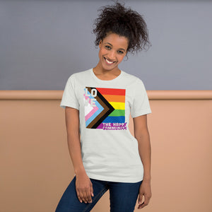 1 Love - The Happy Community V2 Prog/Pride Short-Sleeve Unisex T-Shirt