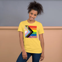 Load image into Gallery viewer, 1 Love - The Happy Community V2 Prog/Pride Short-Sleeve Unisex T-Shirt