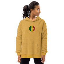 Load image into Gallery viewer, The Happy Community Band [POSH COLLECTION] - THC TRICOLOUR EMBROIDERY Unisex DELUXE Sueded Fleece Hoodie